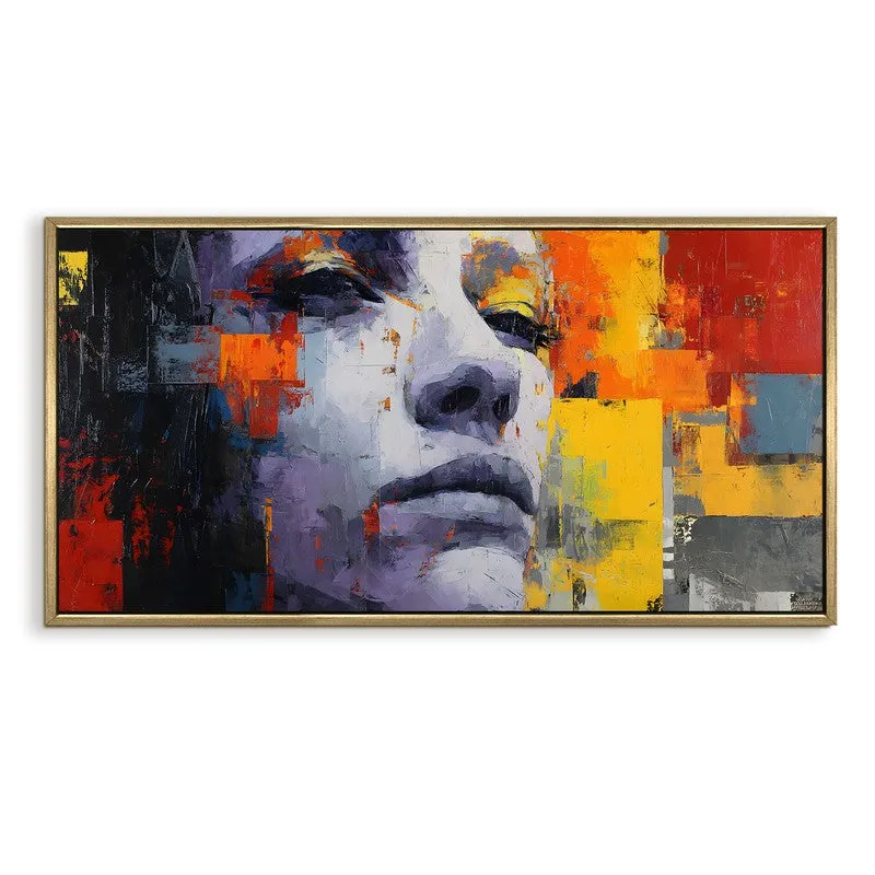 Colorbound Mind Canvas Wall Painting With Frame media 3