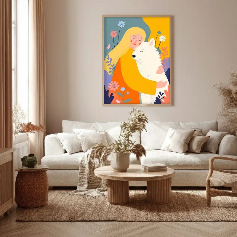 Aurelle Canvas Wall Painting With Brown Frame media 5