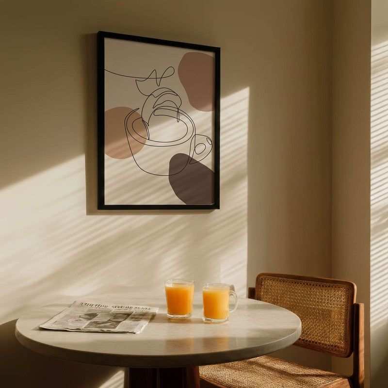 Caffeine Archival Canvas Wall Art - Black media 5