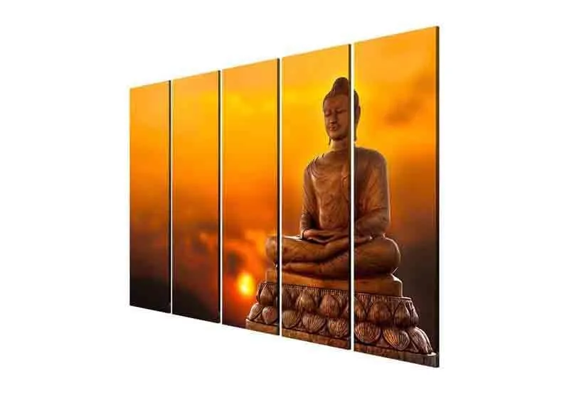 Buddha In Meditation Wall Art - Set of Five media 6