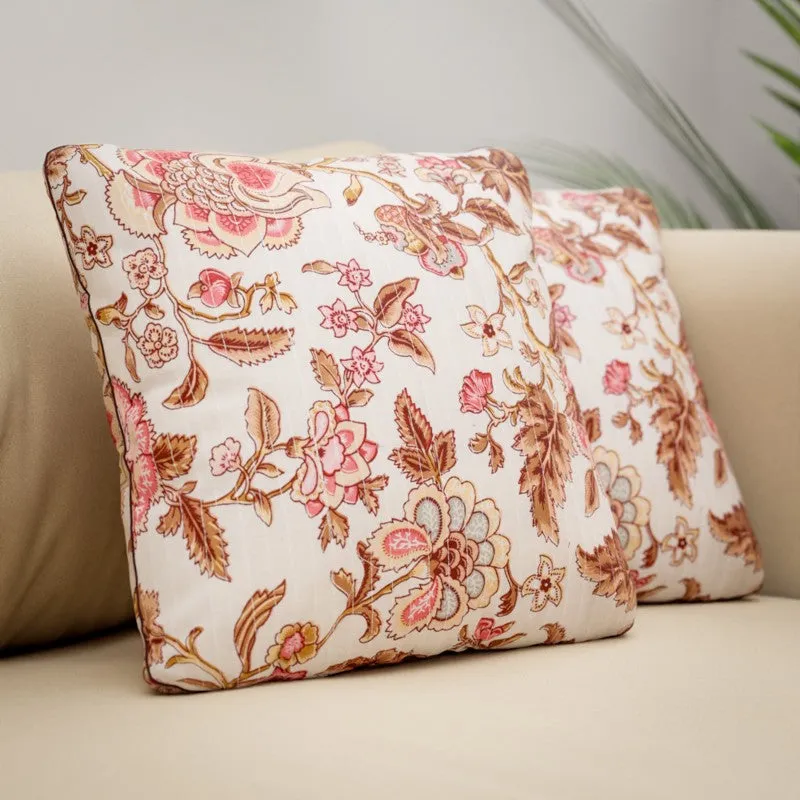Spring Bloom Cotton Cushion Covers - Set Of Two media 4