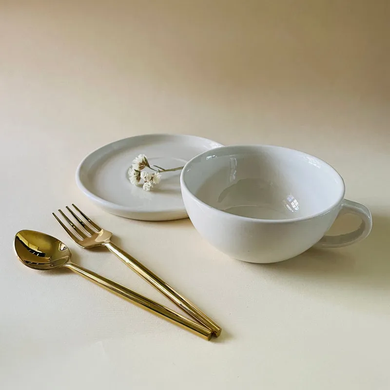 Carsten Cup & Saucer (Cream) - 300 mL media 1