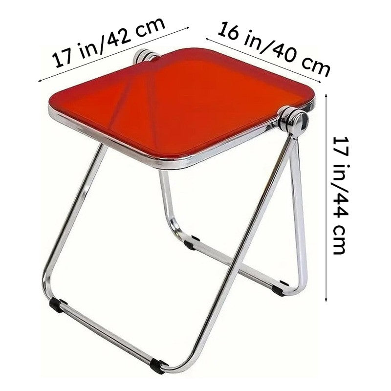 Vistara Red Acrylic Side Table media 8
