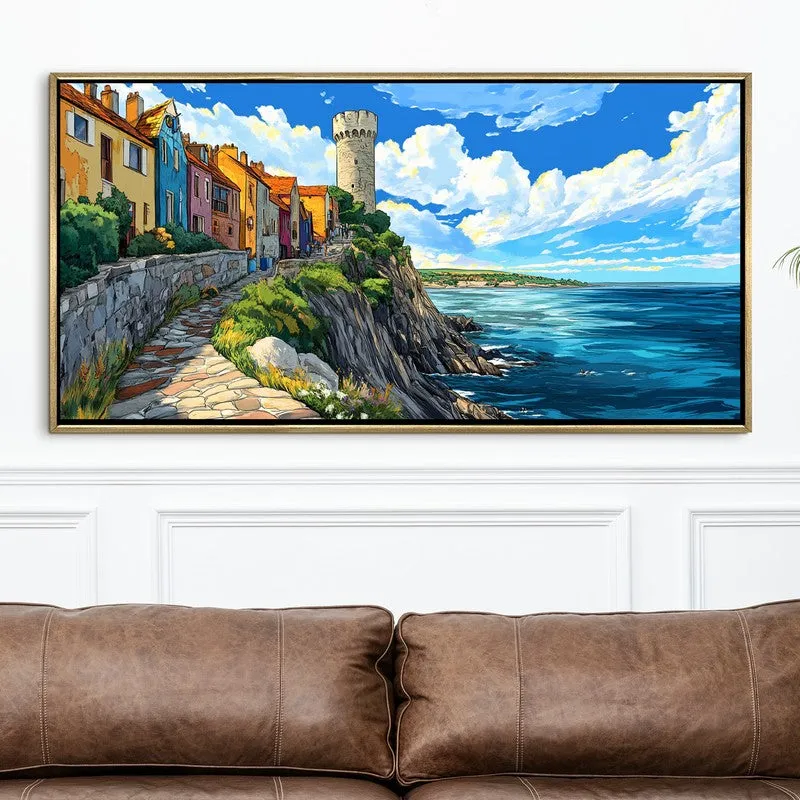 Bastion Canvas Wall Painting With Frame media 4
