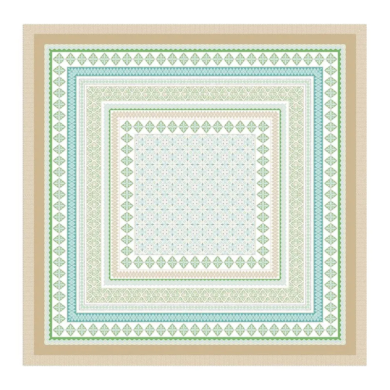 Royal Touch Cotton Bedsheet (Blue,Olive Green) - 120 TC media 4