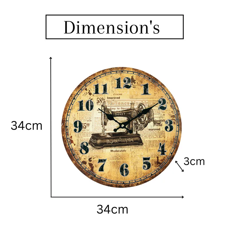 Tailored Time Analog Wall Clock media 3