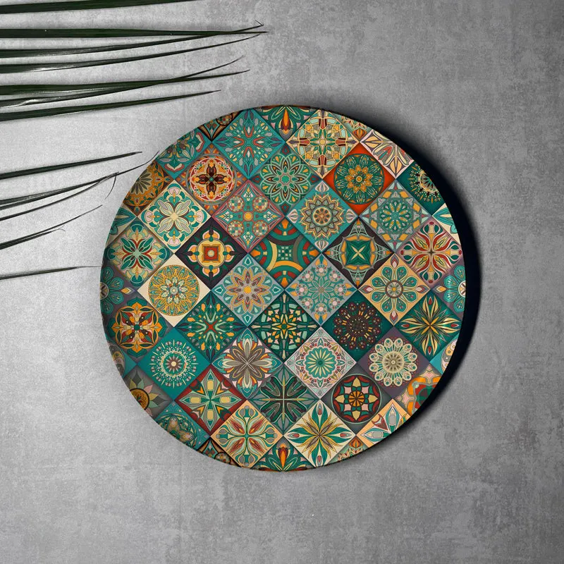 Vibrant Mosaic Metal Wall Plate - Set Of Five media 8