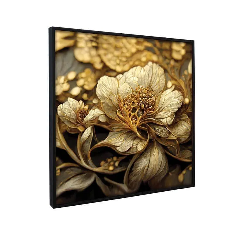Golden Gaze Canvas Wall Painting media 3