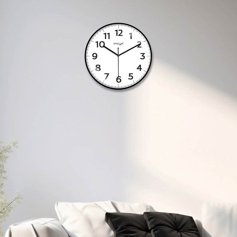 Dailytick Premium Silent Sweep Wall Clock - Black