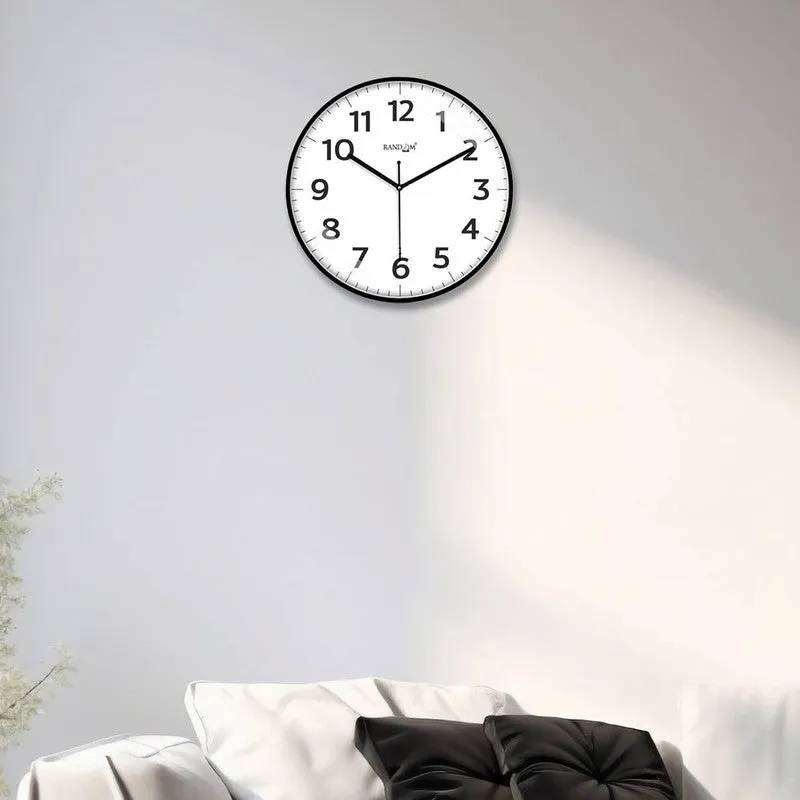 Dailytick Premium Silent Sweep Wall Clock - Black media 1