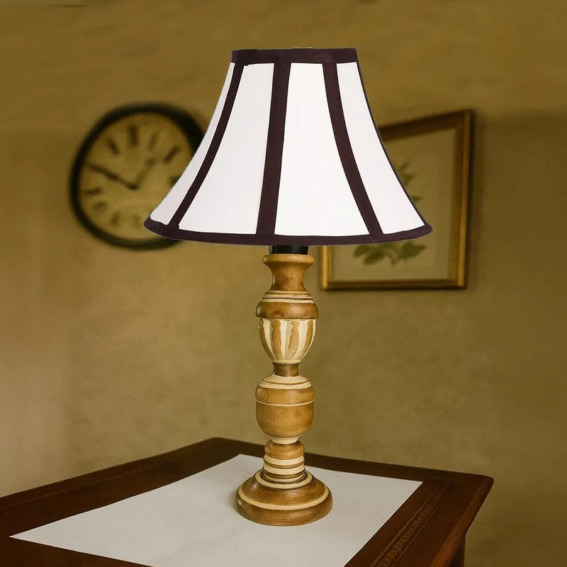 Zenrae Zyn Wooden Table Lamp - White media 4