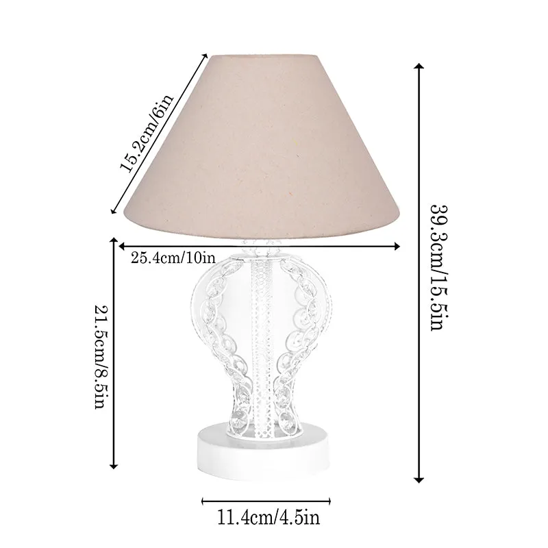 Irelle Fey Metal Table Lamp - Ivory,White media 6