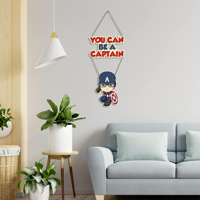 Captain America Polyester & MDF Wall Hanging