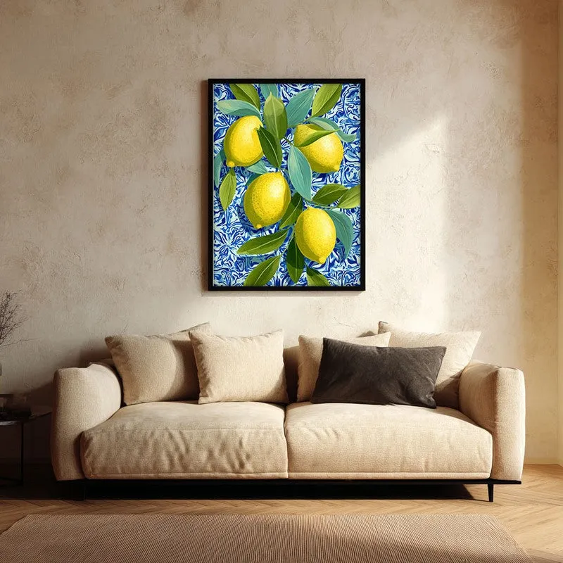 Citrina Canvas Wall Painting - Black Frame media 1