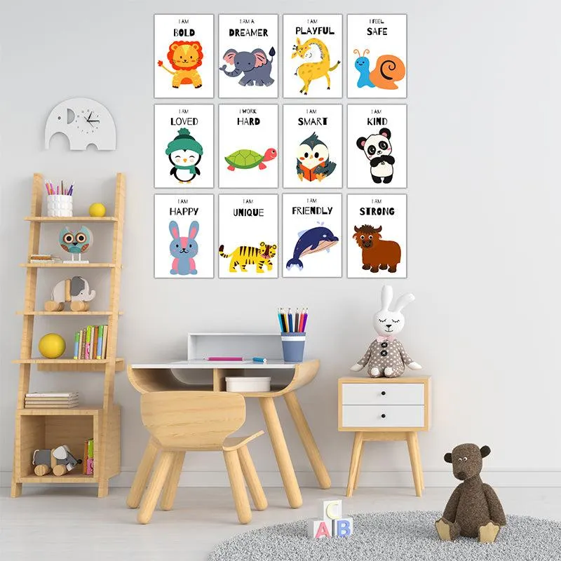 I Am Bold Leo Wall Poster  - Set Of Twelve media 1
