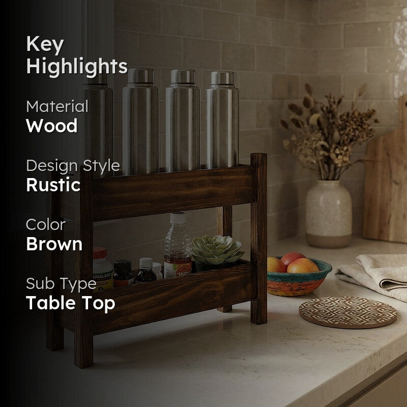 Kyota Wooden Kitchen Countertop Organiser media 2