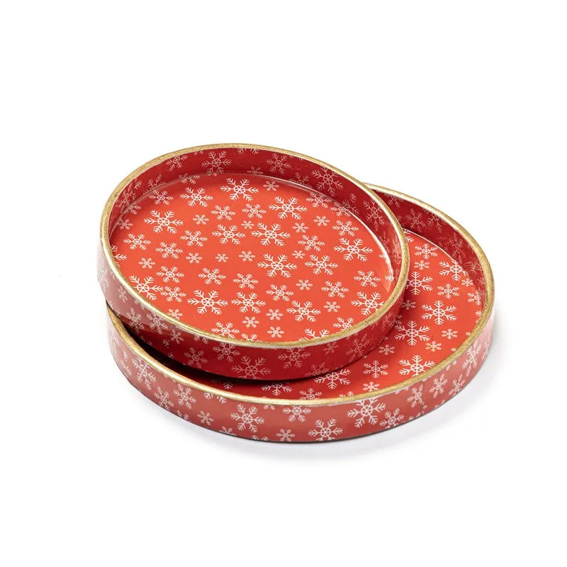 Holly Cheer Serving Tray - Set Of Two media 5