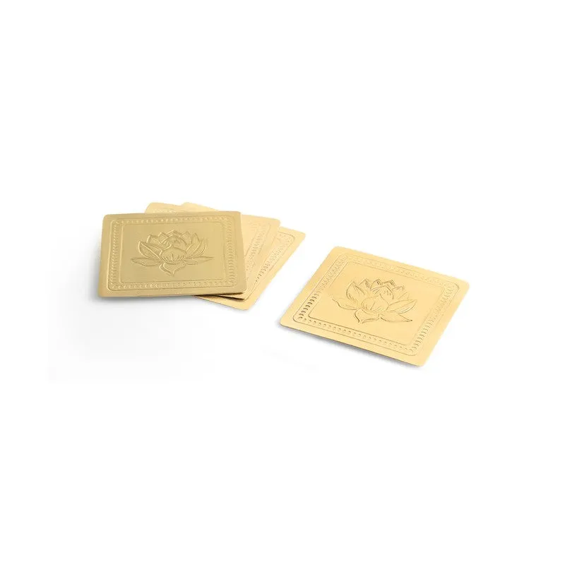 Golden Rose Coasters - Set Of Four media 3