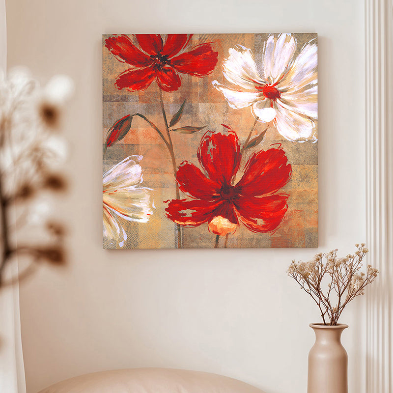 Poppy Strokes Canvas Wall Art media 2