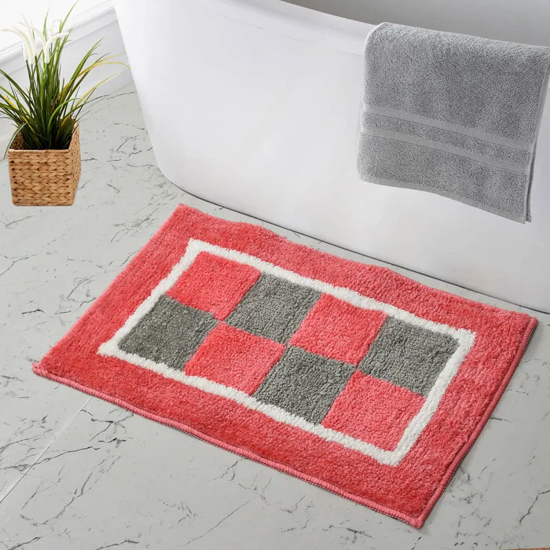 Zerix Cotton Bath Mat - Pink media 4