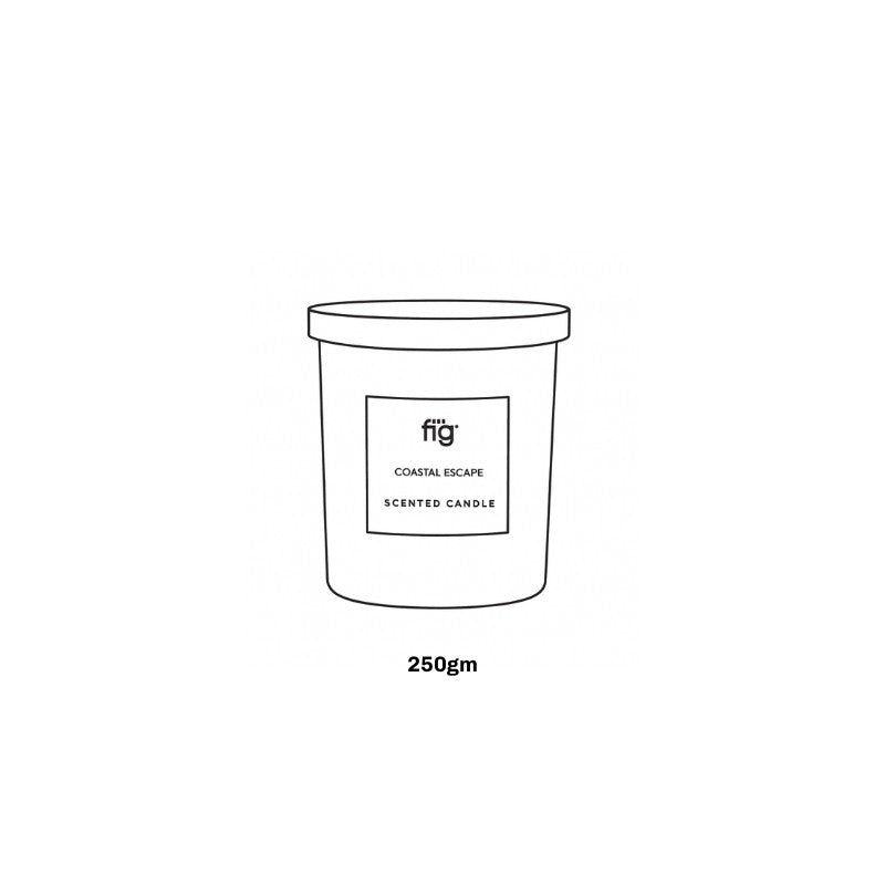 Fig Living Coastal Escape Scented Candle - Mandarin Orange, Jasmine, Musk & Sandalwood media 13