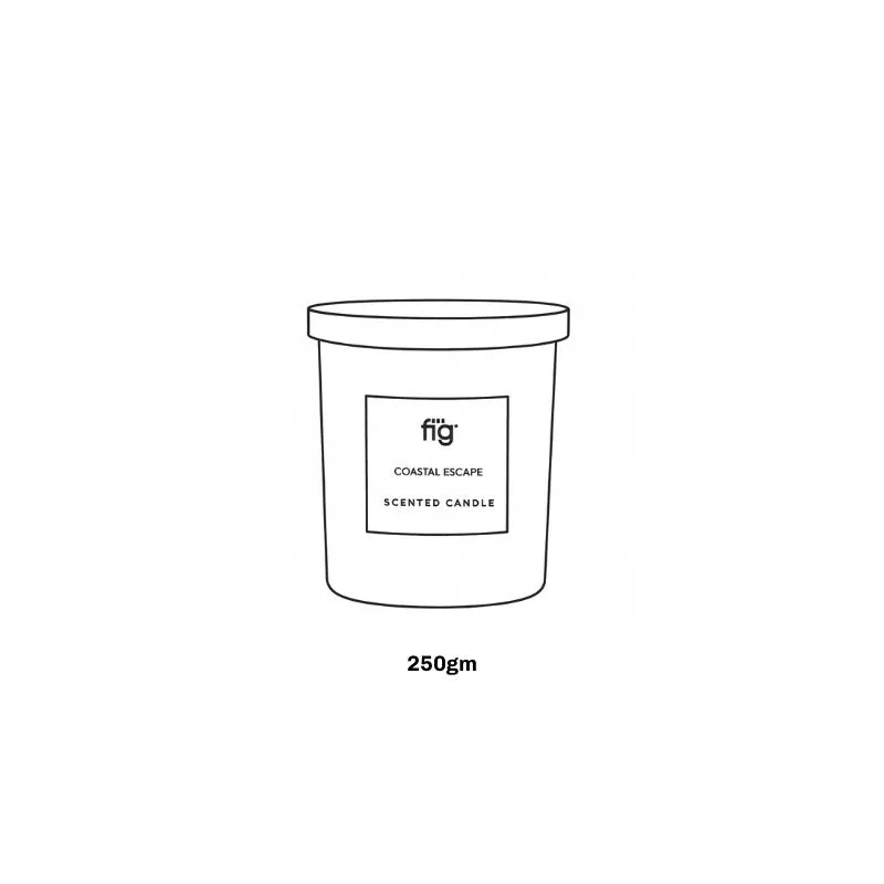 Fig Living Coastal Escape Scented Candle - Mandarin Orange, Jasmine, Musk & Sandalwood media 13