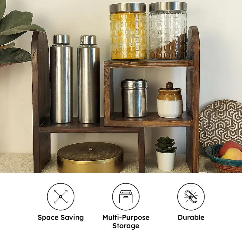 Astris Wooden Kitchen Countertop Organiser media 8