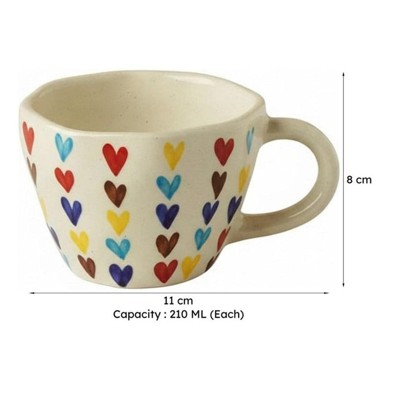 Pride Ceramic Tea Cup (210 mL Each) -  Set of Four media 8
