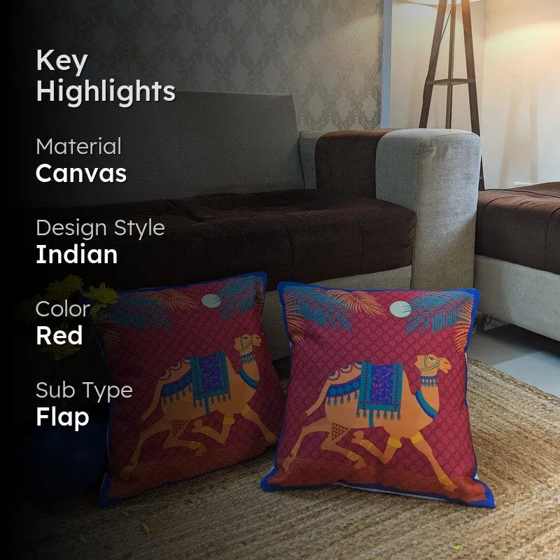 Camel Enclave Cushion Cover - Set Of Two media 2