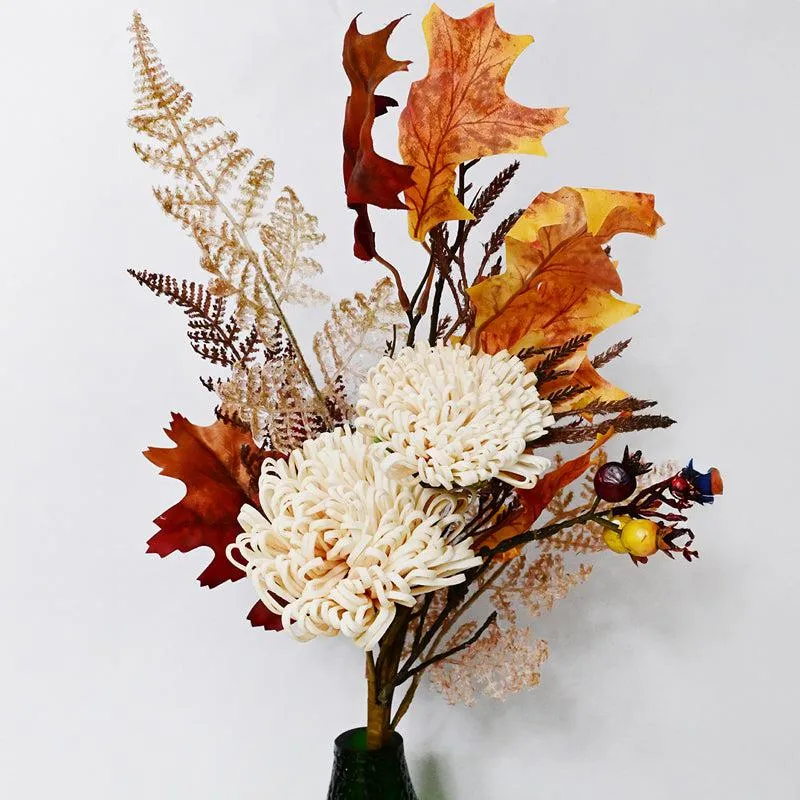 Artificial Dahlia Flower Bunch media 4