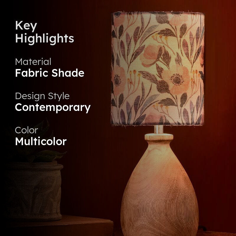 Pastel Party Fabric Table Lamp - Multicolor media 2