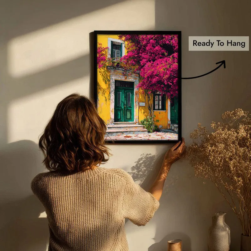 Blooming Wall Canvas Wall Painting - Black Frame media 7