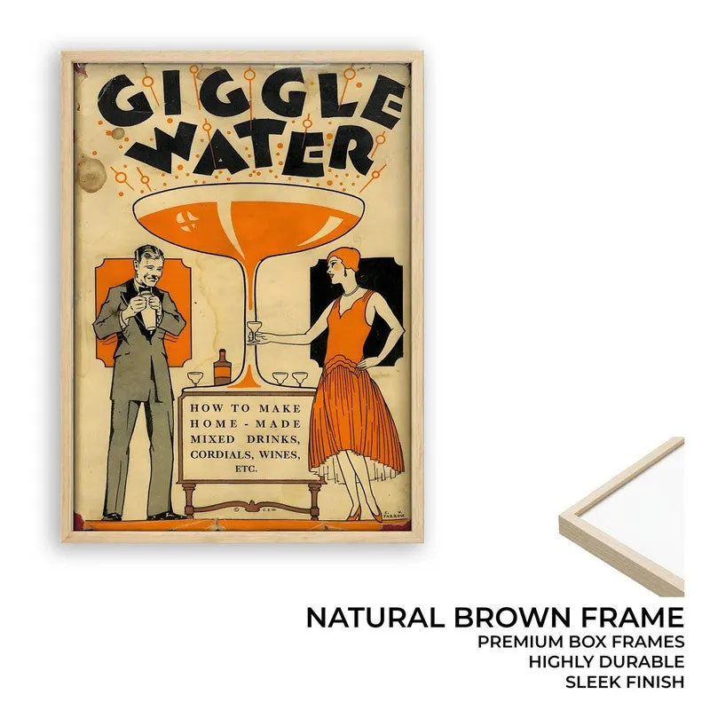 Giggle Water Archival Canvas Wall Art - Brown media 9
