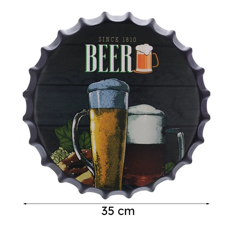 Since 1810 Beer Bottle Cap Metal Wall Accent media 8