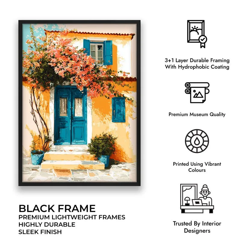 Serapha Canvas Wall Painting With Black Frame media 7