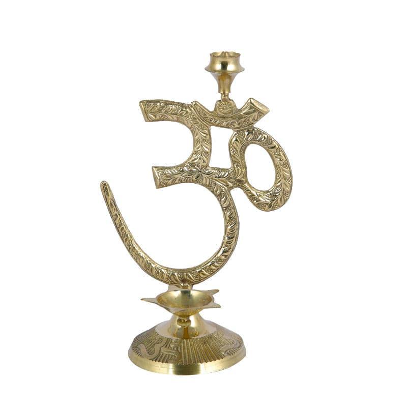 Om Bless Diya with Incense Holder media 3