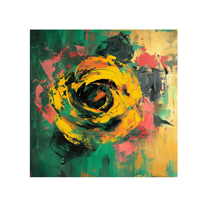 Yellow Flower Wall Painting media 5