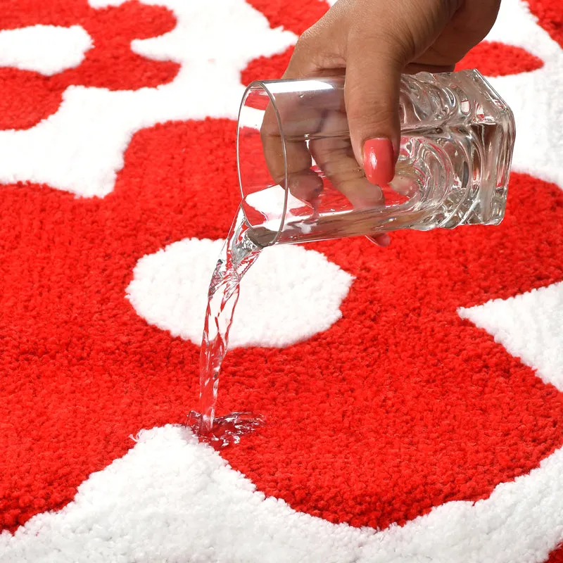 Lumora Cotton Bath Mat - Red media 4