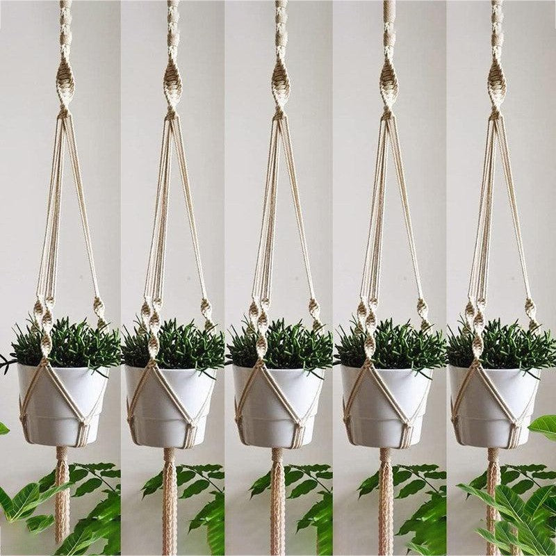 Grelita Macrame Planter - Set Of Five