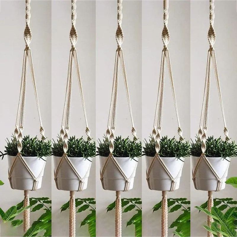 Grelita Macrame Planter - Set Of Five media 1