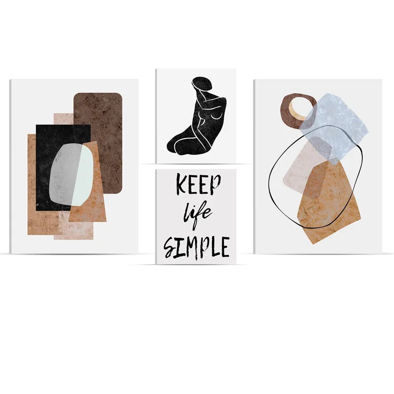 Keep It Simple Wall Art - Four Piece Set media 3