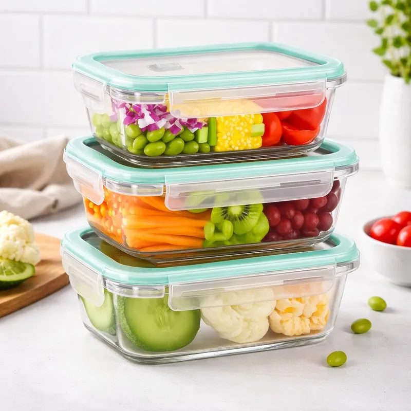 Rioware MealCircle Stackable Tiffins Box (1050 mL,700 mL,410 mL) - Set Of Three media 1