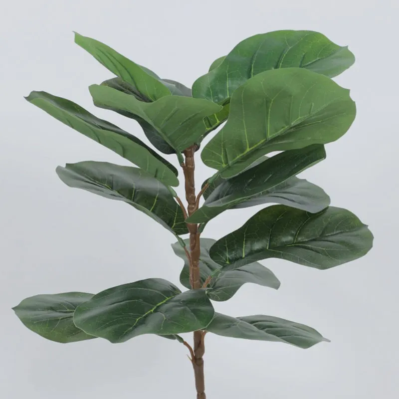 Leafique Artificial Fiddle Leaf Plant With Black Fiber Pot - 1.4 Feet media 7