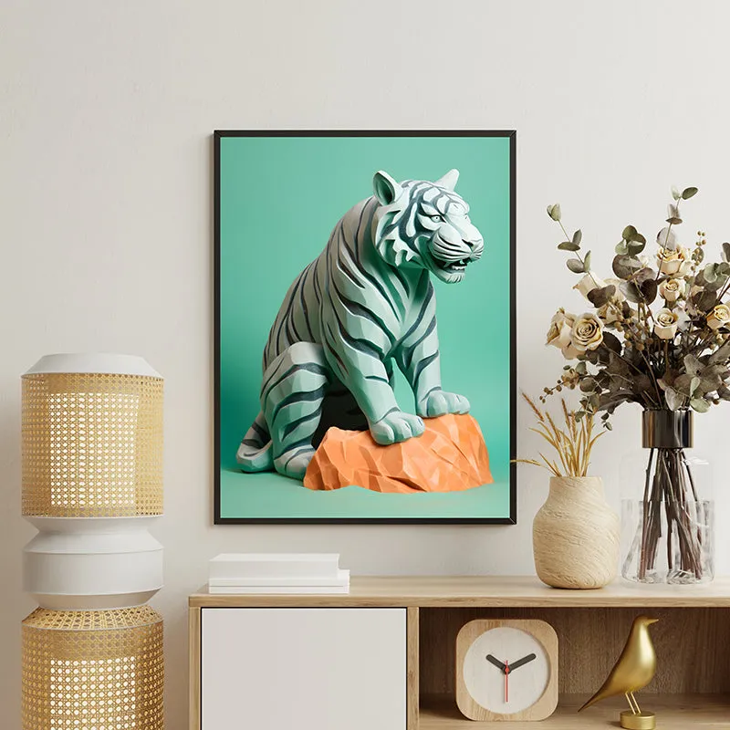 Tigress Charm Canvas Wall Art media 3