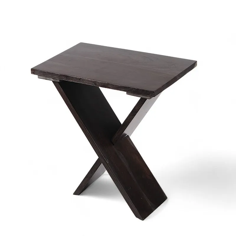 Gverox Sheesham Wooden Side & Bedside Table (Brown) - Set Of Two media 8