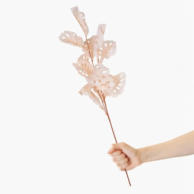 Graceful Petals(Beige) Durable & Decorative Faux Flowers - Set Of Two media 4