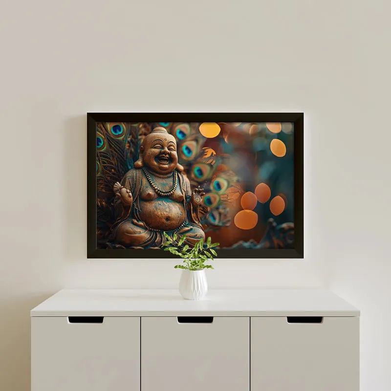 Mayoora Laughing Buddha Wall Painting media 1