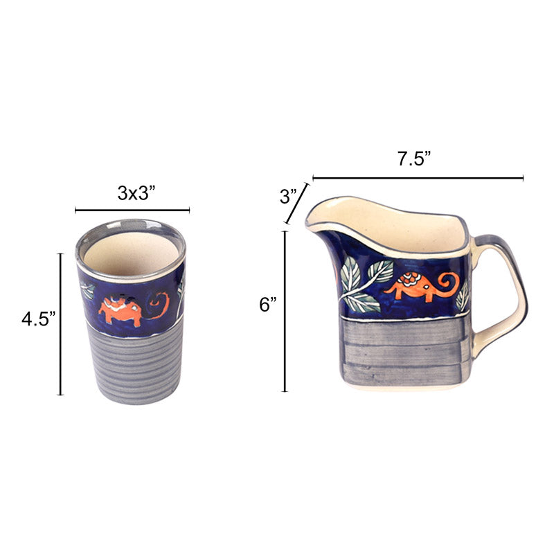 Tusker Grace Tribhuvan Jug & Glass - Set of Seven media 6