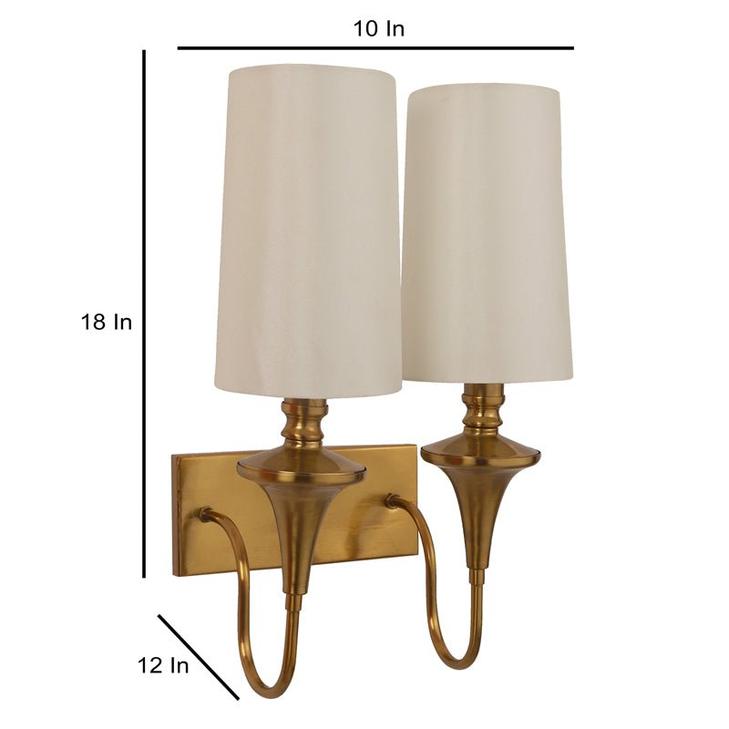 Linera Cotton Wall Lamp With Iron Base media 9
