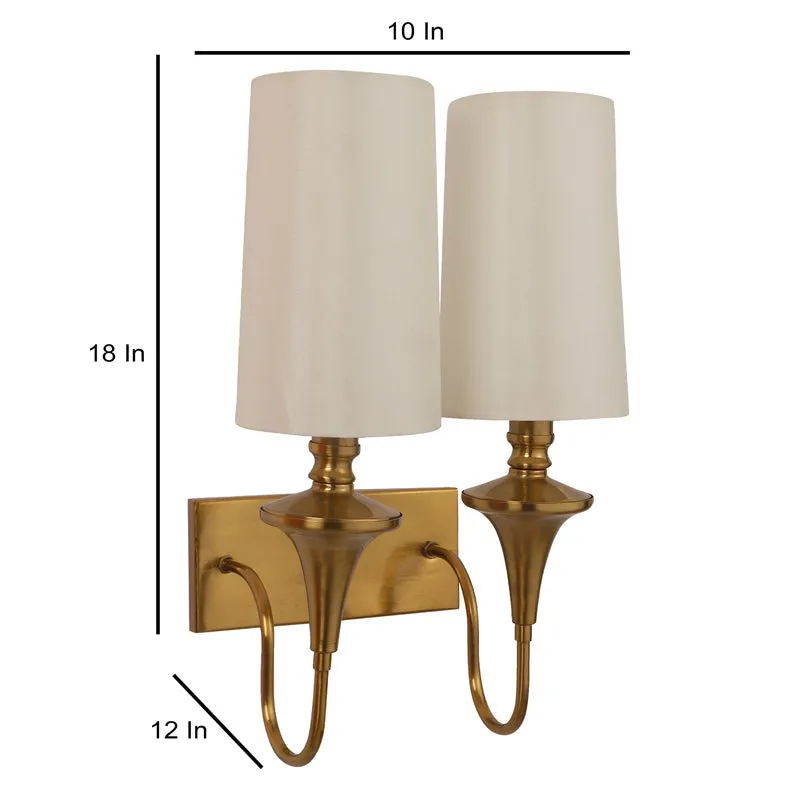 Linera Cotton Wall Lamp With Iron Base media 9